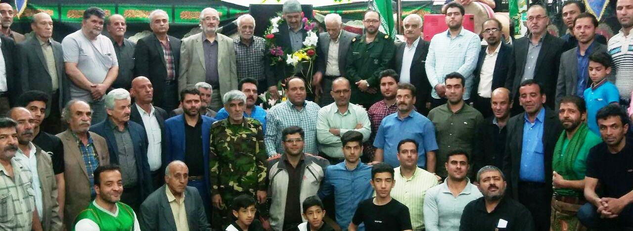 تجلیل از رئیس هیات پهلوان و ورزشهای زورخانه ای کاشان